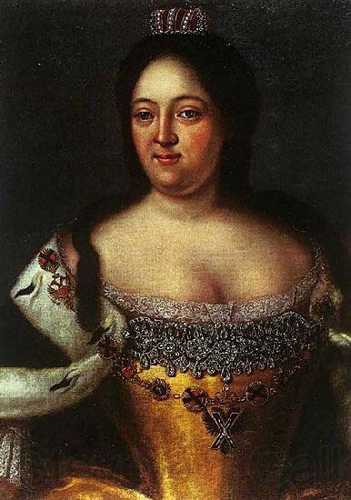 Johann Henrich Wedekind Portrait of Empress Anna of Russia Norge oil painting art